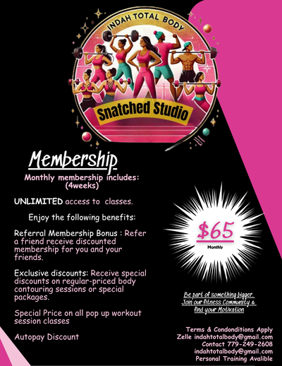 4 week Class Membership